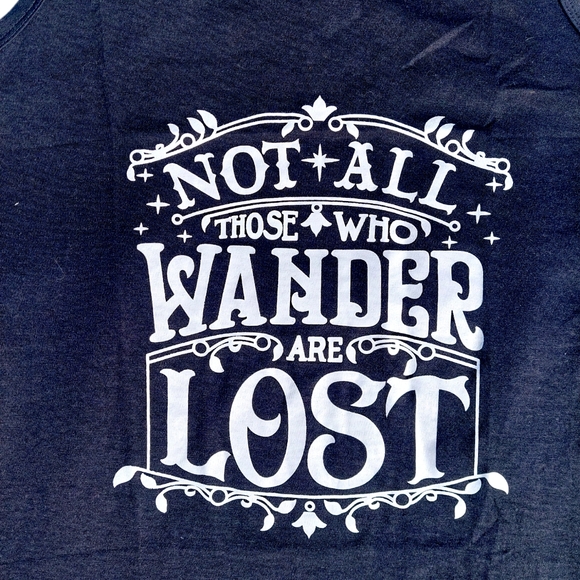 Not all Who Wander are Lost Tank Top - Picture 3 of 4